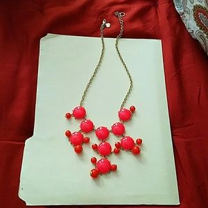 J. CREW statement necklace. Bright orange.